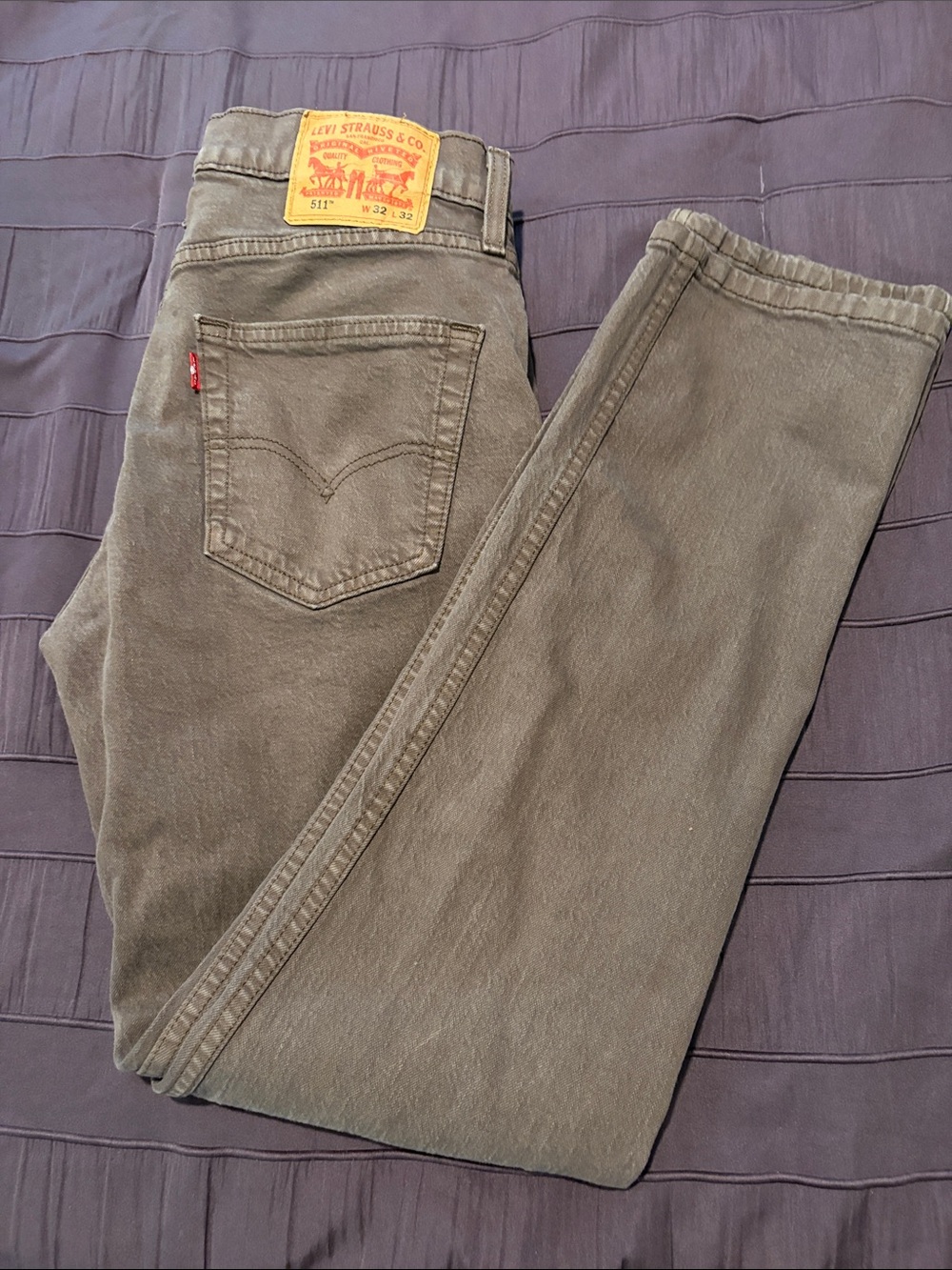 Levi's Men's Slim Straight Jeans in Brown